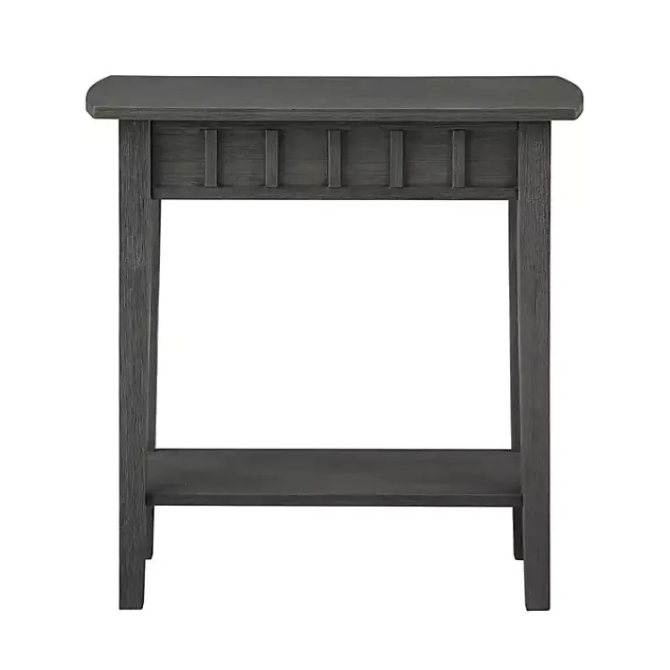 Kirklands Home Accent & End Tables|Wood Slat Accent Table Gray