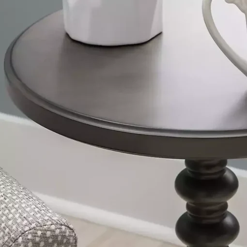 Kirklands Home Accent & End Tables|Wood Spindle Side Table Gray
