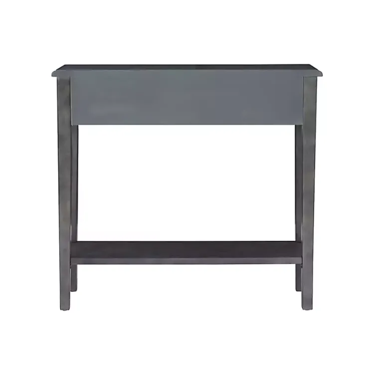Kirklands Home Console Tables|Wooden Console Table with Double Drawers Gray