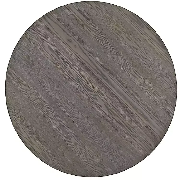 Kirklands Home Dining Tables|Gray Wooden Fiji Round Dining Table