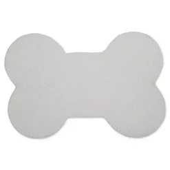 Kirklands Home Kitchen & Floor Mats|Gray Woof Bone Pet Bowl Mat