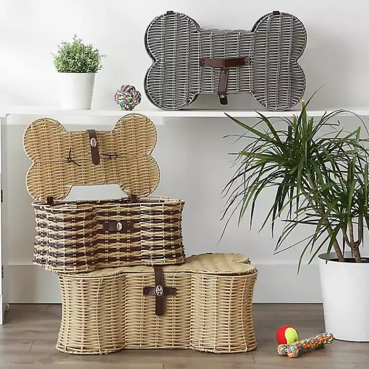 Online Woven Bone Shaped Basket, 21 in. Baskets & Boxes