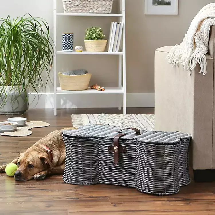 Discount Woven Bone Shaped Basket, 24 in. Baskets & Boxes