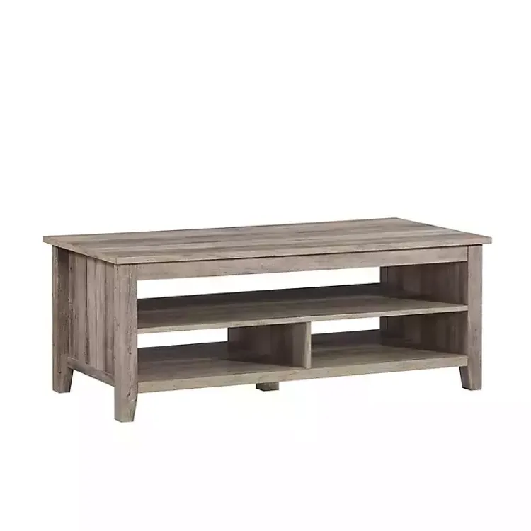 Kirklands Home Coffee Tables|wash Grooved Side Panel Coffee Table Gray