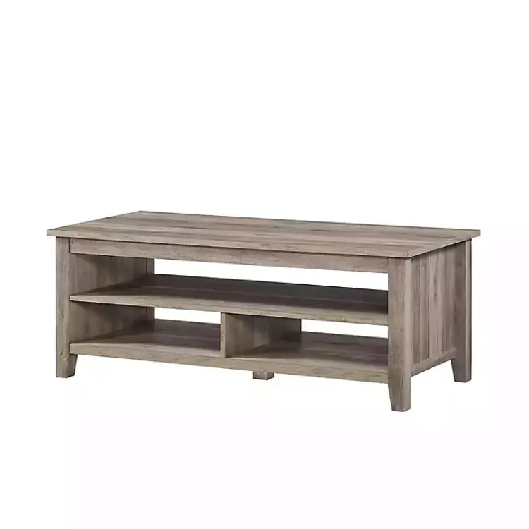 Kirklands Home Coffee Tables|wash Grooved Side Panel Coffee Table Gray