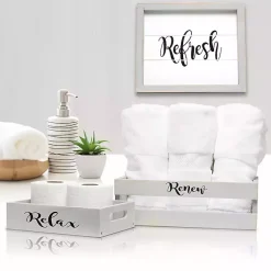 Kirklands Home Bathroom Accessories|wash 3-pc. Bathroom Accessories Set Gray