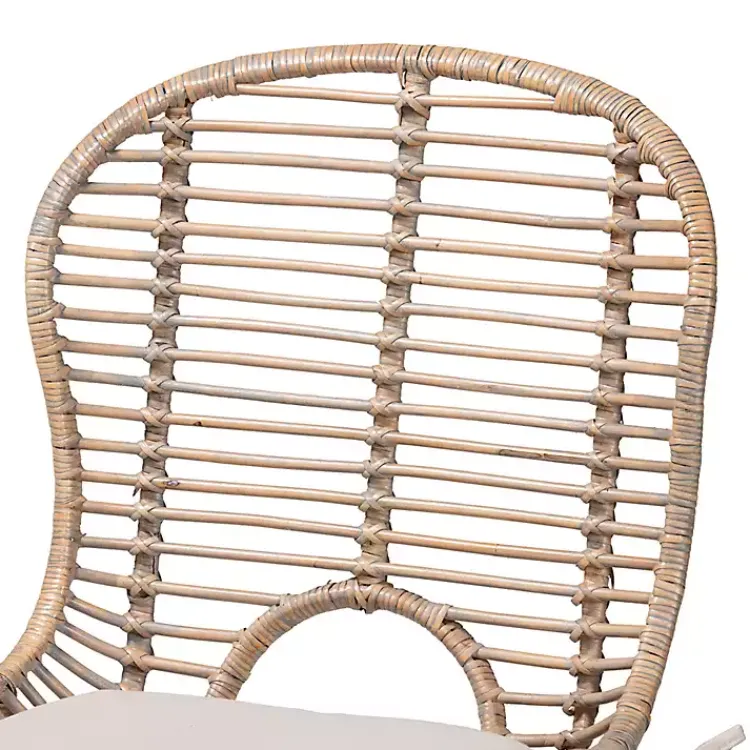 Kirklands Home Dining Chairs|Graywash Rattan Brenna Dining Chairs, Set of 2