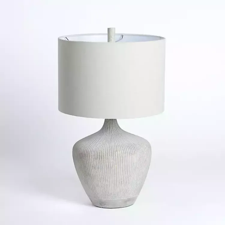 Kirklands Home Table Lamps|wash Ribbed Urn Table Lamp Gray