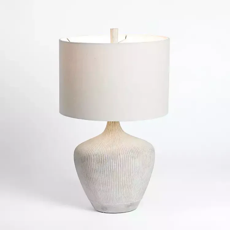 Kirklands Home Table Lamps|wash Ribbed Urn Table Lamp Gray