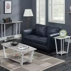 Kirklands Home Accent & End Tables|Graywash Joanne Accent Table White