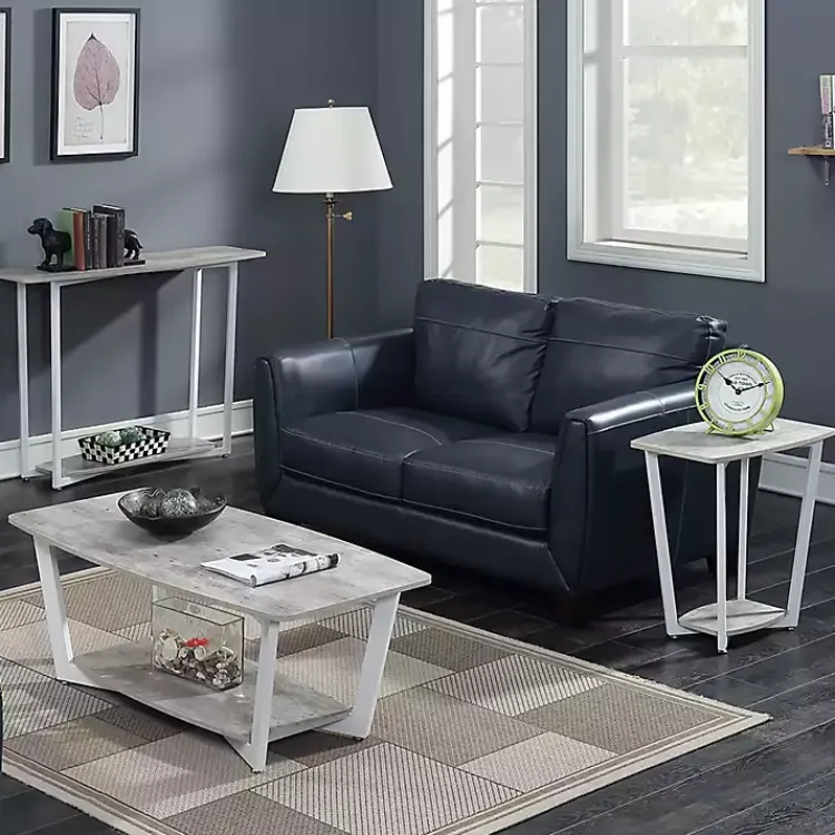 Kirklands Home Accent & End Tables|Graywash Joanne Accent Table White