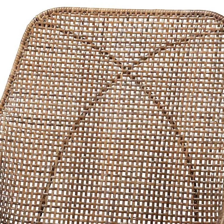 Kirklands Home Dining Chairs|Graywashed Metal Flared Dining Chairs, Set of 2 Brown