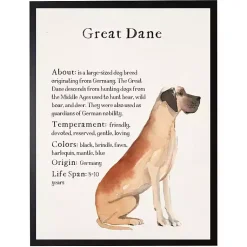 Kirklands Home Wall Quotes & Signs|Great Dane Facts Framed Wall Plaque