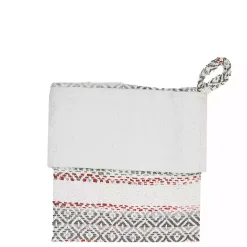 Hot Green & Red Patterned Stripe II Stocking Christmas Stockings & Stocking Holders