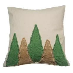 New Green and Brown Trees Christmas Pillow Christmas Pillows