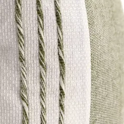 New Green and White Block Loop Throw Pillow Pillows