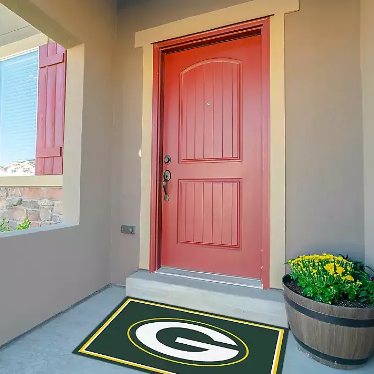 Kirklands Home Area Rugs|Bay Packers Area Rug, 3x4 Green
