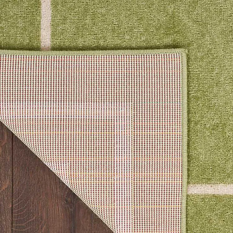 Kirklands Home Outdoor Rugs|Green Bordered Indoor/Outdoor Area Rug, 5x7