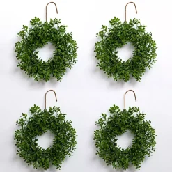 Boxwood Mini Wreaths, Set of 4 Wreaths