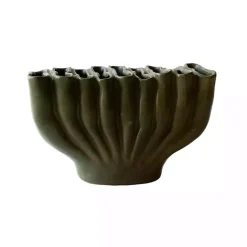Sale Ceramic Wavy Folds Vase Vases