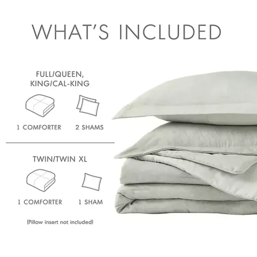 Kirklands Home Comforters|Chambray 3-pc. Full/Queen Comforter Set Green
