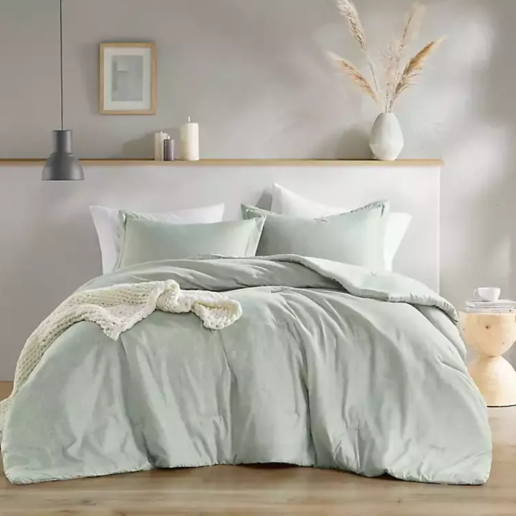 Kirklands Home Comforters|Chambray 2-pc. Twin/Twin XL Comforter Set Green