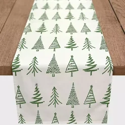 Kirklands Home Table Linens|Green Christmas Tree Table Runner