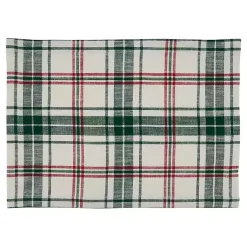 Discount Green Classic Plaid Placemats, Set of 4 Christmas Dining & Entertaining