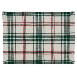 Discount Green Classic Plaid Placemats, Set of 4 Christmas Dining & Entertaining