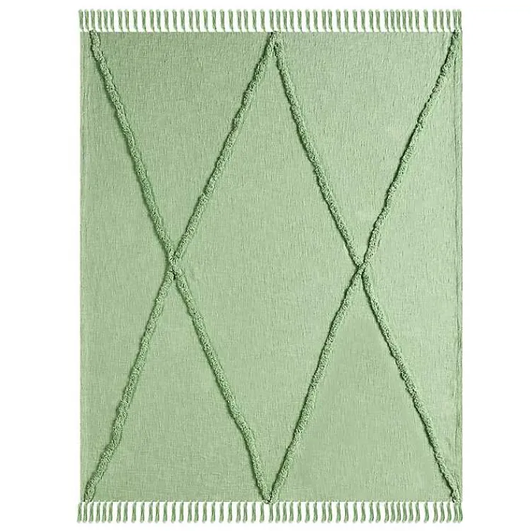 Hot Diamond Tufted Cotton Throw Blankets & Throws