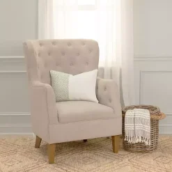 Sale Green Dotted Colorblock Throw Pillow Pillows