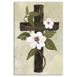 Discount Easter Cross Canvas Art Print Easter Decorations