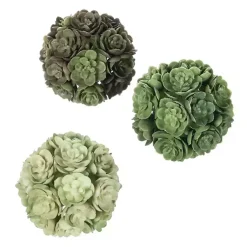 Green Echeveria Orbs, Set of 3 Bowl Filler