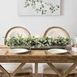 Hot Green Eucalyptus Galvanized Centerpiece Arrangements & Greenery