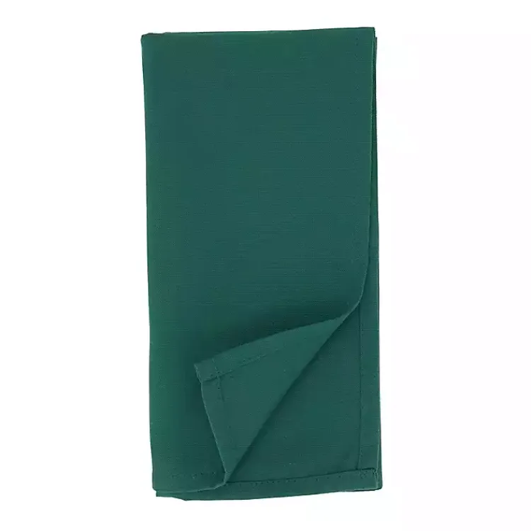 Kirklands Home Table Linens|Everyday Polyester Cloth Napkins, Set of 12 Green