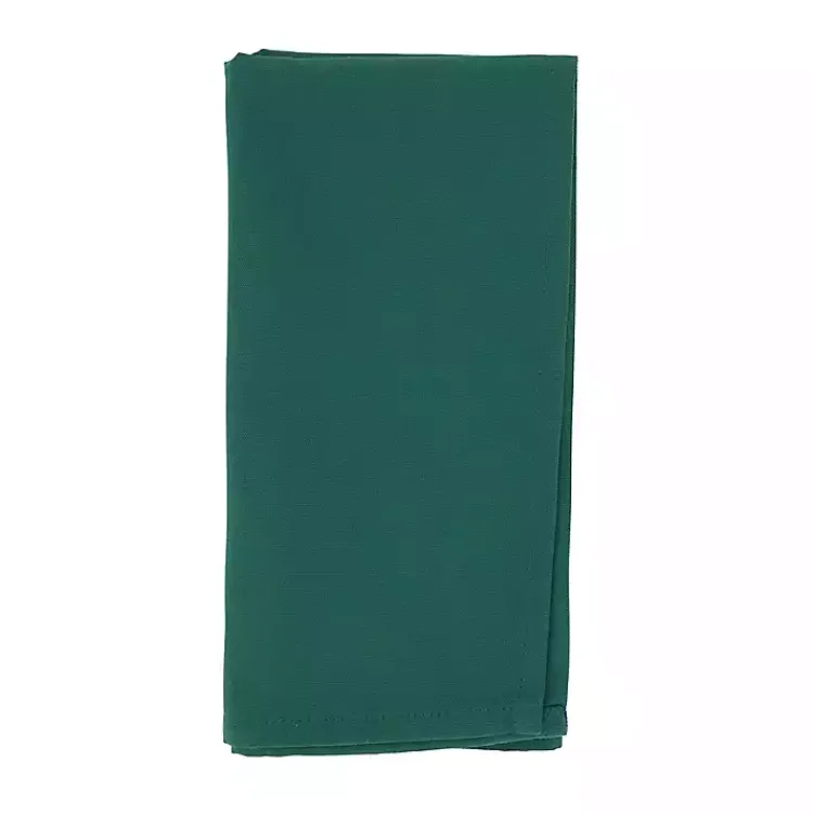 Kirklands Home Table Linens|Everyday Polyester Cloth Napkins, Set of 12 Green