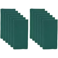 Kirklands Home Table Linens|Everyday Polyester Cloth Napkins, Set of 12 Green