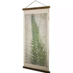 Kirklands Home Wall Plaques|Fern Leaf Scroll Tapestry Green