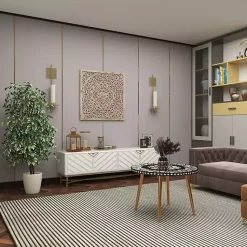 Discount Green Ficus Potted Tree, 73 in. Trees & Topiaries