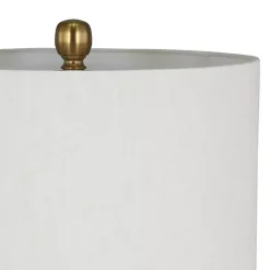 Kirklands Home Table Lamps|Green Glass Fiola Table Lamp White