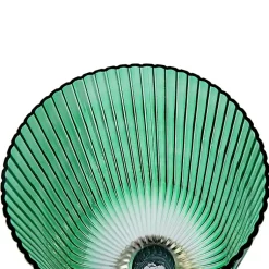 Outlet Glass Vase with Gold Pedestal Base, 20 in. Vases