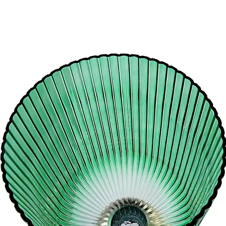 Outlet Glass Vase with Gold Pedestal Base, 20 in. Vases