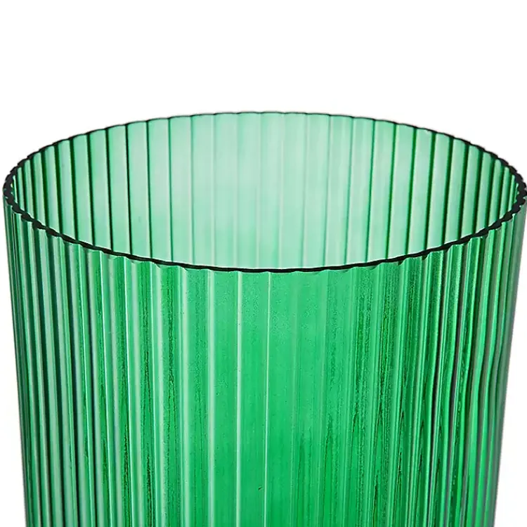 Outlet Glass Vase with Gold Pedestal Base, 20 in. Vases