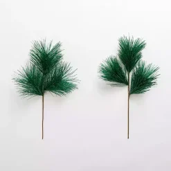 Discount Glitter Pine Needle Picks, Set of 2 Christmas Tree Decorations