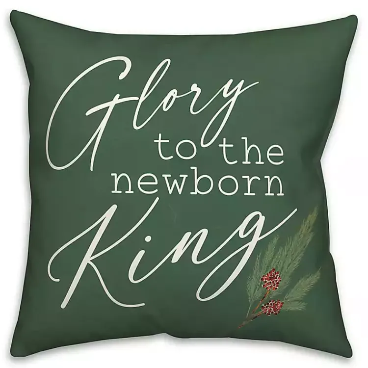 Outlet Glory to the Newborn King Christmas Pillow Pillows