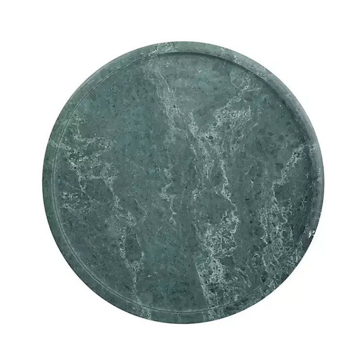 Kirklands Home Accent & End Tables|Marble & Gold Cocktail Table Green