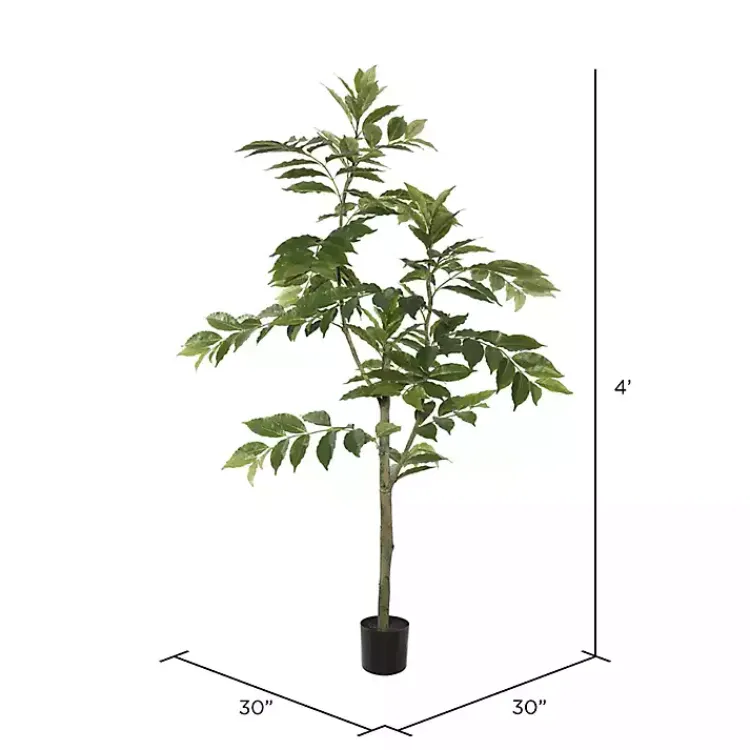 New Green Nandina Potted Tree, 4 ft. Trees & Topiaries