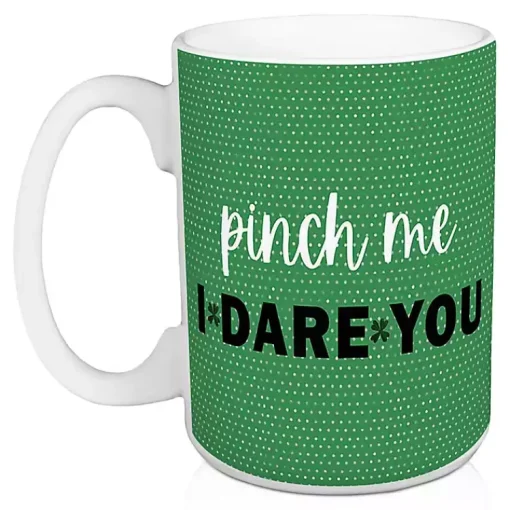 Best Green Pinch Me I Dare You Mugs, Set of 2 St Patricks Day Decorations