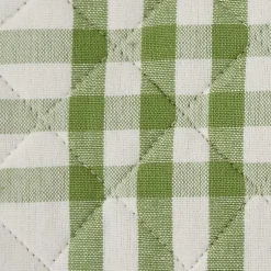 Kirklands Home Kitchen Accessories|Green Plaid Eat Drink Enjoy 4-pc. Dish Towel Set