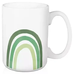 Kirklands Home Glassware & Drinkware|Green Rainbow St. Patrick's Day Mugs, Set of 2